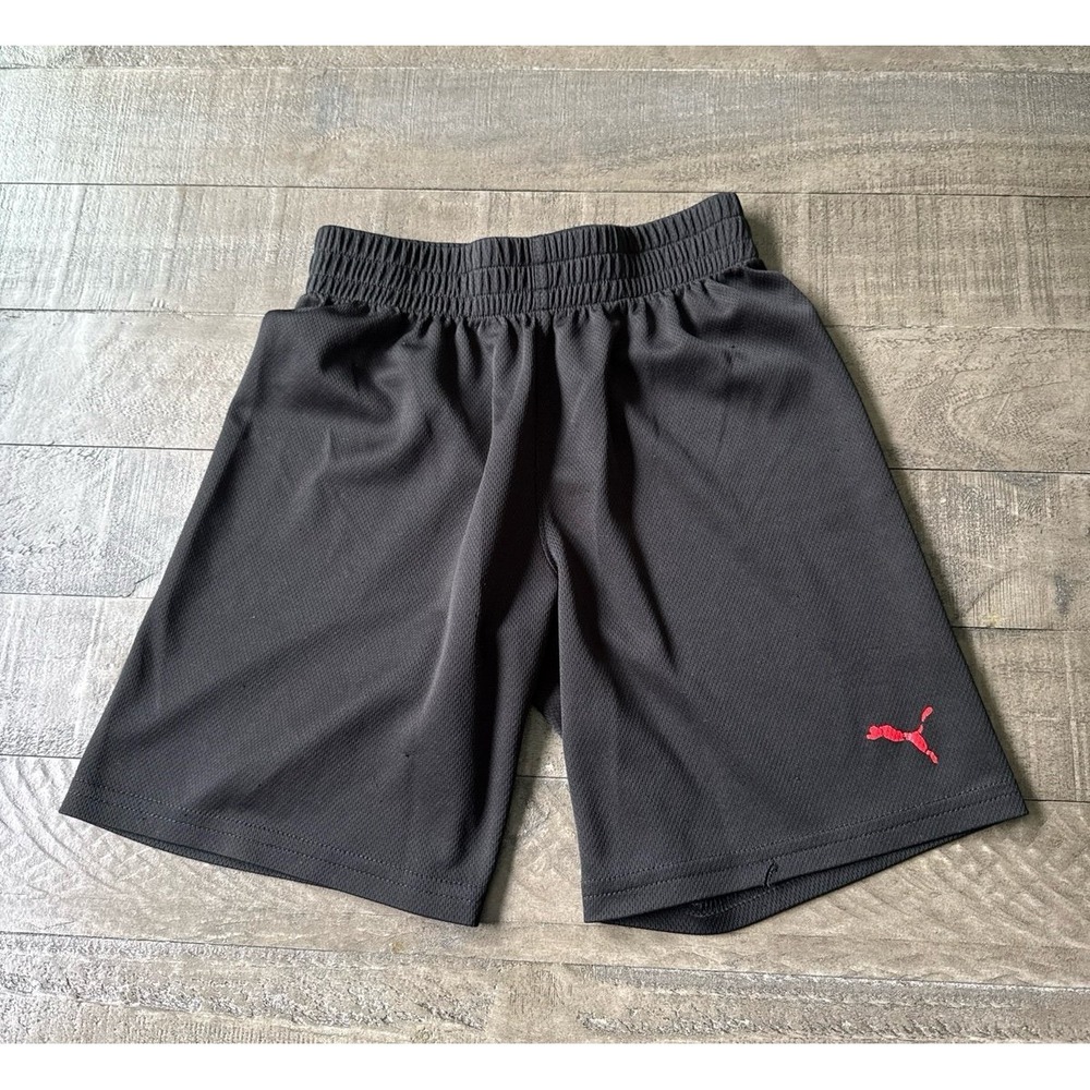 Puma Boys Black Athletic Shorts Size 7/8